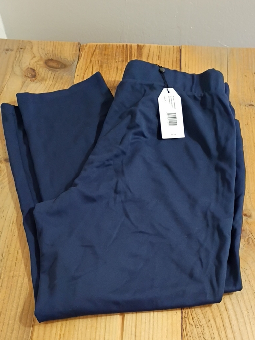 Universal Standard Maritime Blue Pull On Cigarette 28" Pants Size S NWT